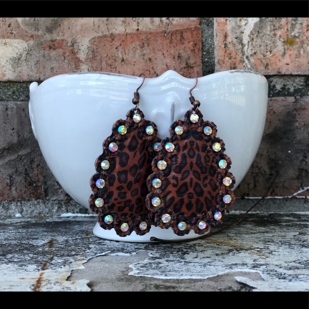 Leopard earrings